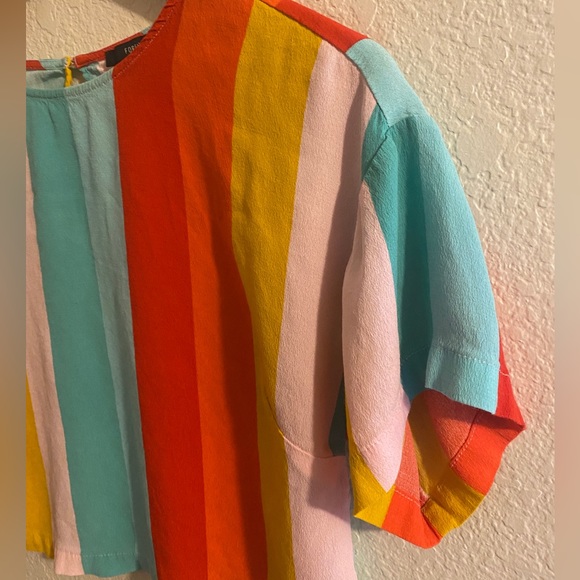 Forever 21 Colorful Cropped Tee - Picture 2 of 4